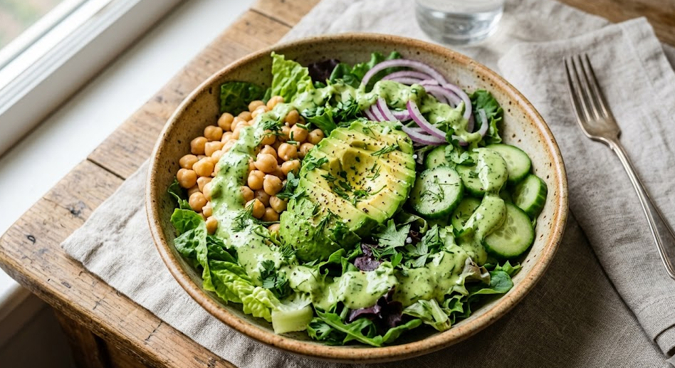 Green Goddess Bowl (Healthy, Light & Fit Recipe)