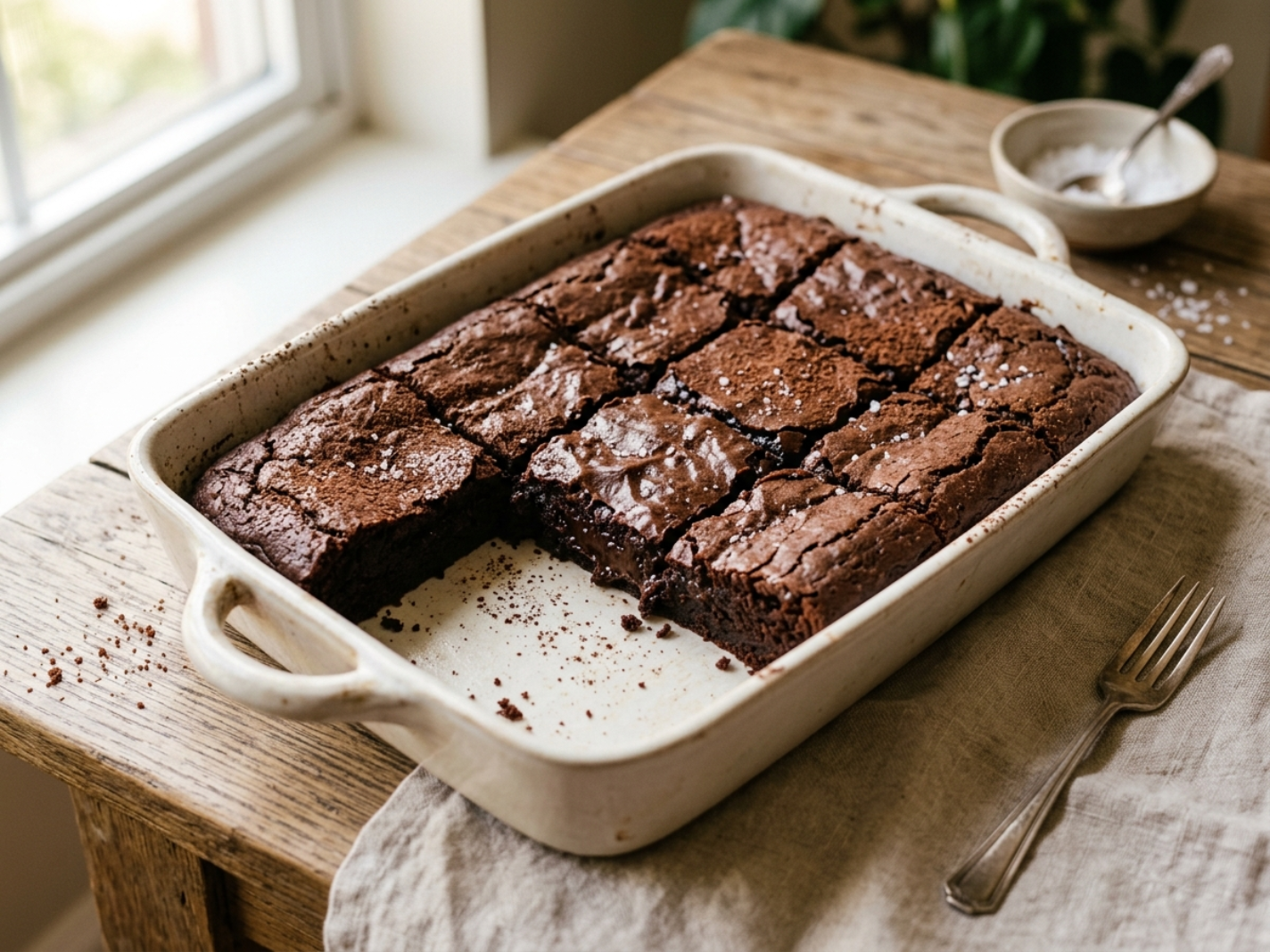 Fudgy Vegan Protein Brownies (Healthy & Easy)